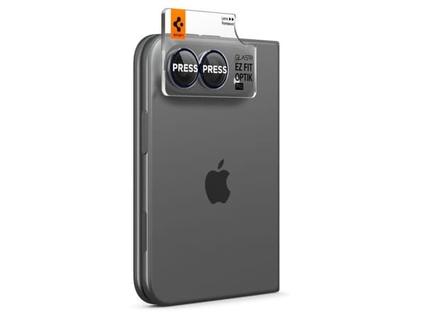 Spigen Optik Pro EZ Fit, Apple, iPhone Duo, Reptålig, Dammresistent, Transparent, 2 styck