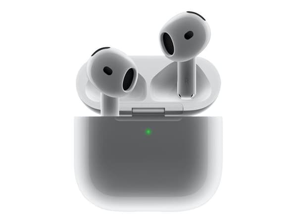 Apple AirPods 4 - True wireless-hodetelefoner med mikrofon - ørepropp - Bluetooth - hvit