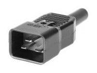 MicroConnect - Strøm-konnektor - IEC 60320 C20 - sort