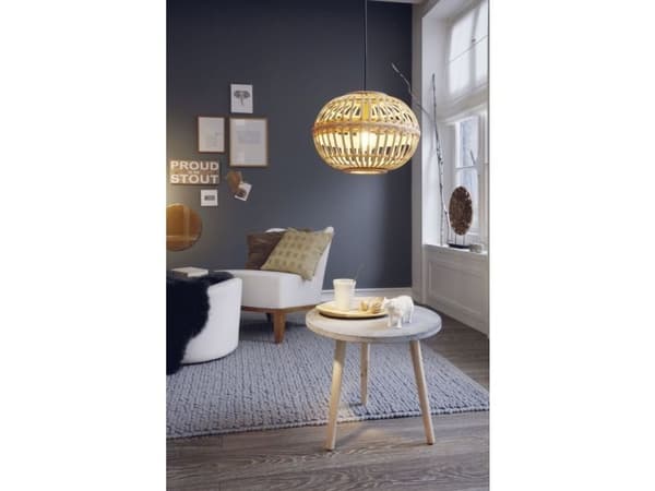 EGLO AMSFIELD PENDEL E27 Ø380 BAMBU