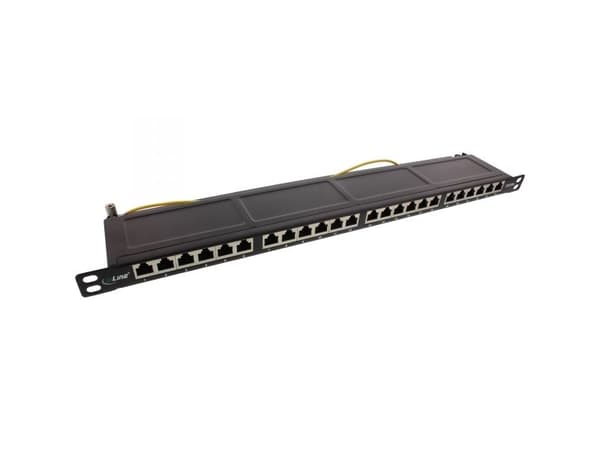 InLine 4043718209453, RJ-45, Cat6a, Sort, Rackmontering, 0.5U, 482,6 mm