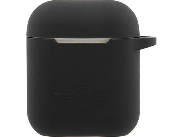 Mini Morris Mini Mini Mini Mini MIACA2SLTBK AirPods-skydd Exclusive/Svart Solid Silicone Collection