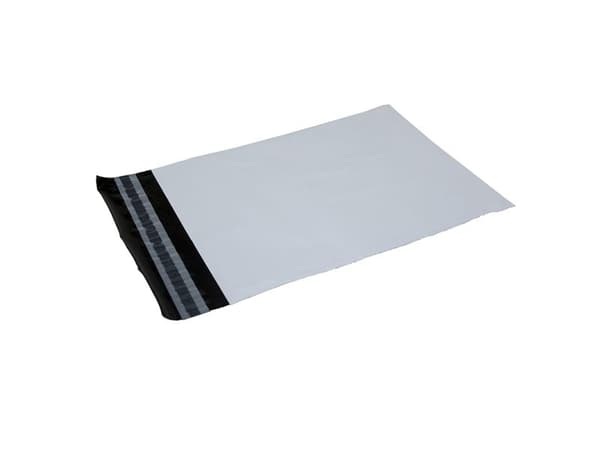 Forsendelsespose PE hvid 190x250 100stk/pak