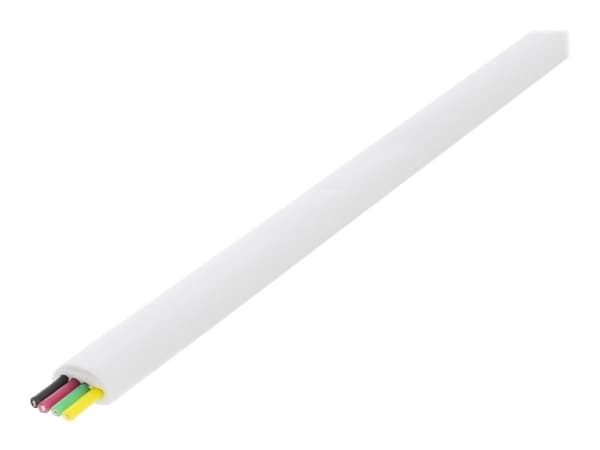 DELTACO MD-15 - Telefonkabel i bulk - platt - vit