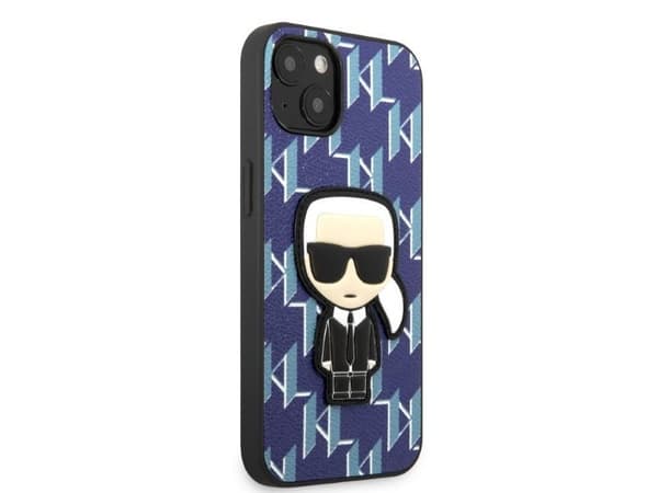 Karl Lagerfeld KLHCP13SPMNIKBL iPhone 13 mini 5,4" hardcase - blå/blå monogram Ikonik patch
