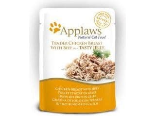 Applaws pose kyllingbryst med biff i gelé - 70 g