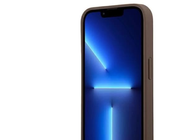 Guess 4G Big Metal-logoetui til iPhone 14 Pro - brun