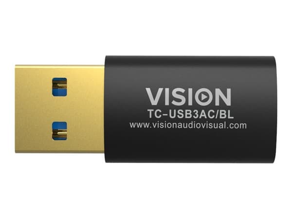 Vision Professional - USB-adapter - USB typ A (hane) till USB-C (hona) - USB 3.0 - svart