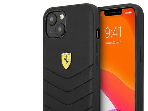 Ferrari FEHCP13SRQUK hardcase til iPhone 13 mini 5,4" Off Track Quilted, svart