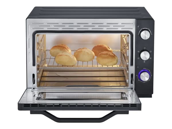 Severin 2073 Miniugn Timerfunktion, Grillfunktion, med pizzasten 60 l