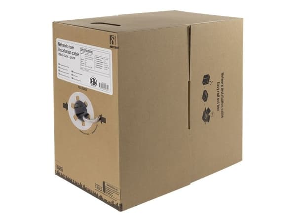 DELTACO TP-48NR - Bulkkabel - 305 m - UTP - CAT 6 - vit