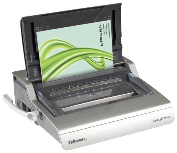 Fellowes Galaxy-E Wire, Elektrisk, 130 ark, Grafitt