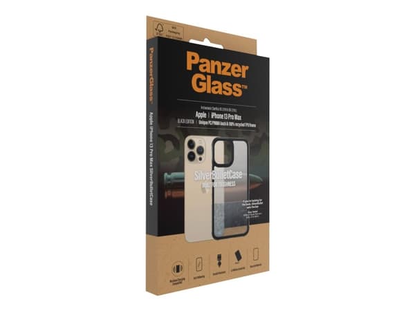 PanzerGlass 0320, Suojus, Apple, Apple - iPhone 13 Pro Max, Musta