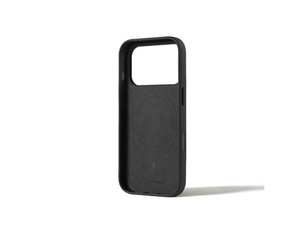 Mujjo plånboksfodral i läder till iPhone 17 Pro - Svart