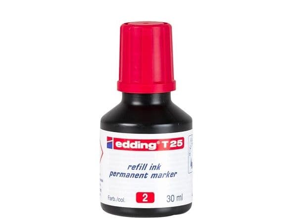 Edding T-25, Rød, Sort, Rød, Hvit, 30 ml, CE, 1 stykker