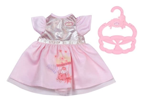 DUKKEKLÆR - BA PRINSESSEKJOLE 36 CM