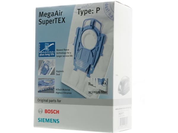 Bosch BBZ41FP MegaAir SuperTEX Typ: P Dammsugarpåsar - 4-pack