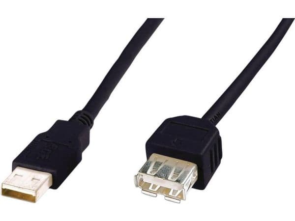 ASSMANN - USB forlængerkabel - USB (han) til USB (hun) - USB 2.0 - 3 m - lajittelu