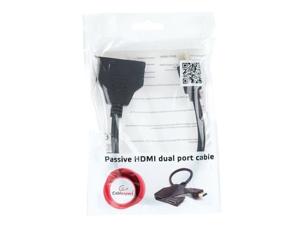 Cablexpert DSP-2PH4-04 - HDMI-splitter - HDMI plugg til HDMI beholder - skjermet - passiv