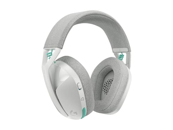 Logitech G G321 - Headset - fullstorlek - Bluetooth / LIGHTSPEED - trådlös - USB-A via Bluetooth-adapter - vit