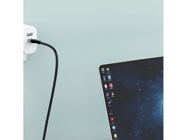 USB Dudao USB-C til Lightning-kabel svart (6973687243692)