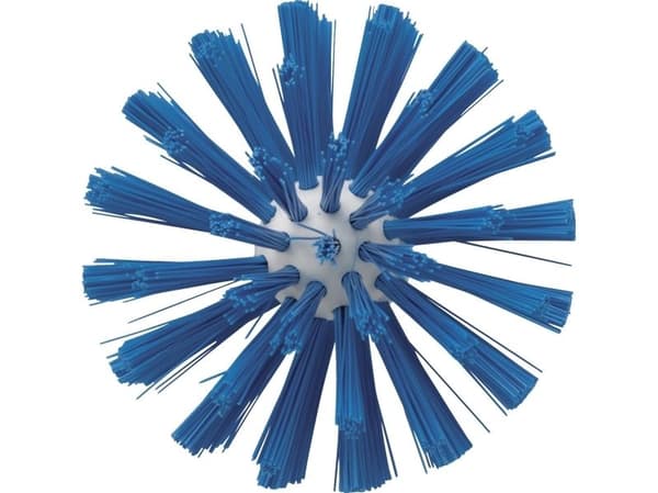 Rörborsthuvud Vikan 17 cm, Ø10 cm, blå, polyester/PP/rostfritt stål