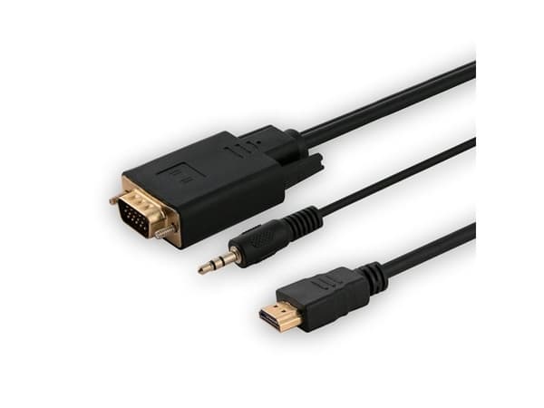 AV-adapter Savio HDMI (M) til VGA (M) + lyd CL-198