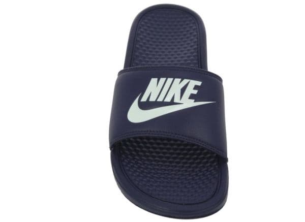 Nike BENASSI Just Do It badtofflor blå/vit Phylon-skum (47.5)