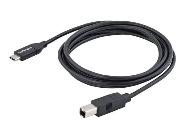 StarTech 2m 6ft USB C to USB B Cable - USB 2.0 - USB Type C Printer Cable M/M - USB 2.0 Type-C to Type-B Cable (USB2CB2M) - USB-kabel - USB-C (hane...