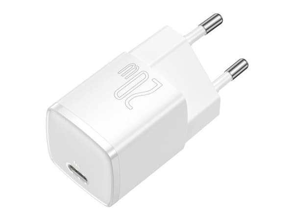 Baseus Cube nettverkslader 20 W PD USB-C hvit