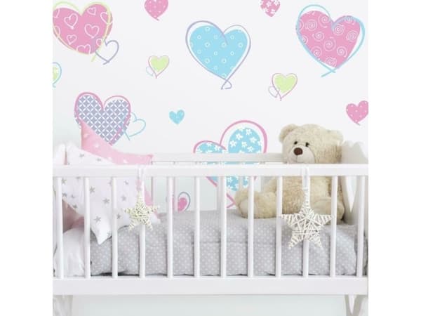 Hjerter Wallstickers