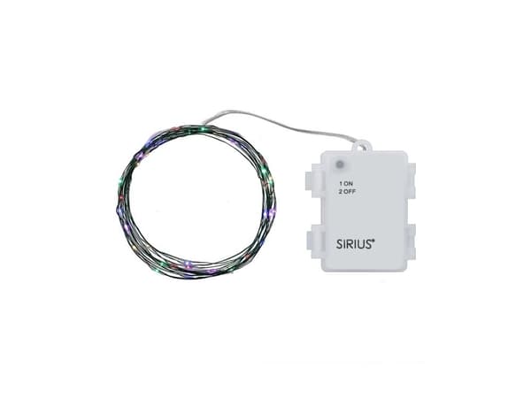 Sirius Knirke ljusslinga 40 LED - Multi/Grön