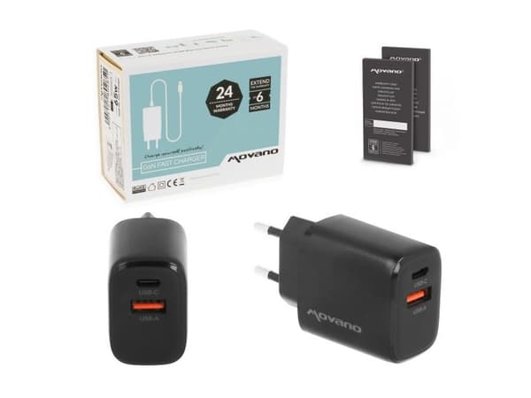 Charger GaN 30W black