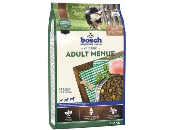 BOSCH Adult Menue - torrfoder för vuxna hundar 3kg