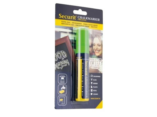 Securit® original kritmarkerare med grön spets