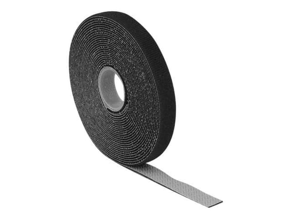 Delock - Kardborrefäste - 5 m - svart
