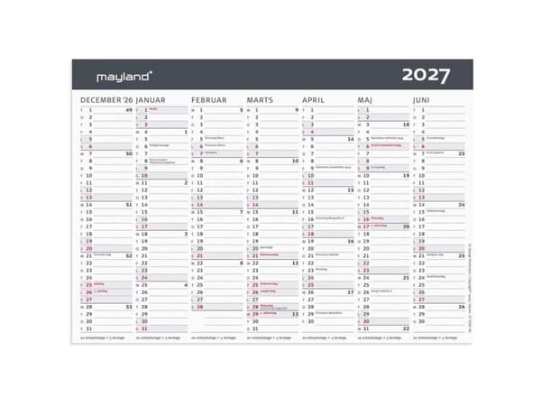 Skrivbordskalender Modern A5 2027
