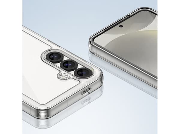 Outer Space-deksel til Samsung Galaxy S25 Edge med fleksibel ramme - transparent