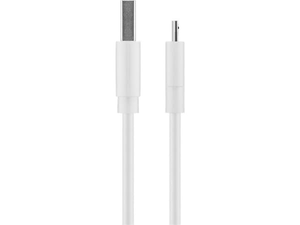Goobay 77527, 1 m, USB A, Micro-USB B, USB 2.0, 480 Mbit/s, Vit
