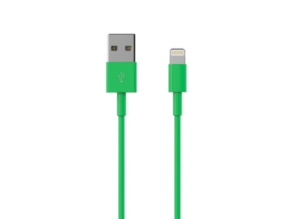 Sinox SOE02601, 1 m, Lightning, USB A, Hankjønn, Hankjønn, Grønn