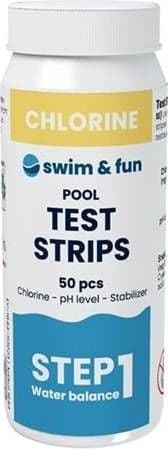 Test Strips Chlorine/pH/Stabilizer, 50 pcs