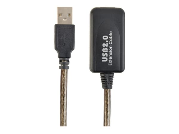 Cablexpert - USB-forlengelseskabel - USB (hann) til USB (hunn) - USB 2.0 - 5 m - svart