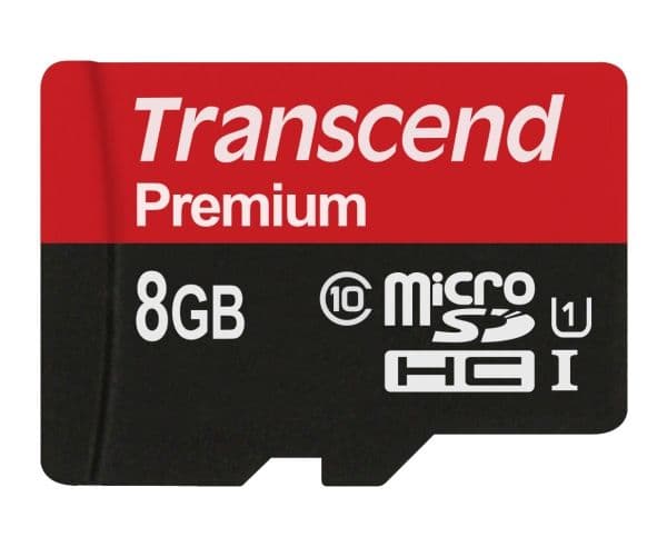 Transcend microSDHC Class 10 UHS-I (Premium) - Flashminnekort - 8 GB - UHS Class 1 / Class10 - microSDHC UHS-I