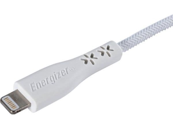 Energizer HardCase - USB-C til Lightning-tilkoblingskabel MFi-sertifisert 2m (hvit)