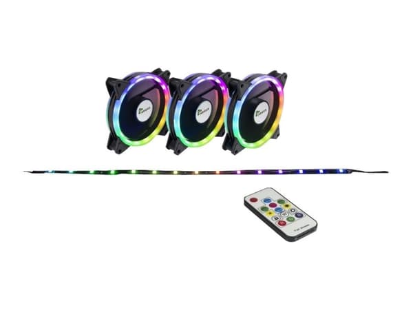 Argus RS-04 RGB - Insert tuulettimella - 120 mm (3 kpl)