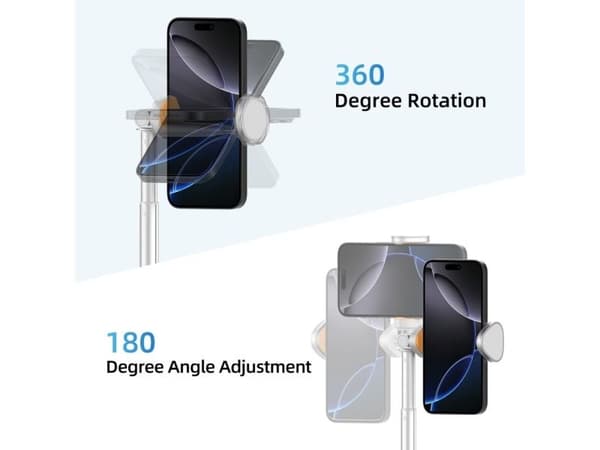 Selfiepinne Tech-Protect L09S med stativ - vit