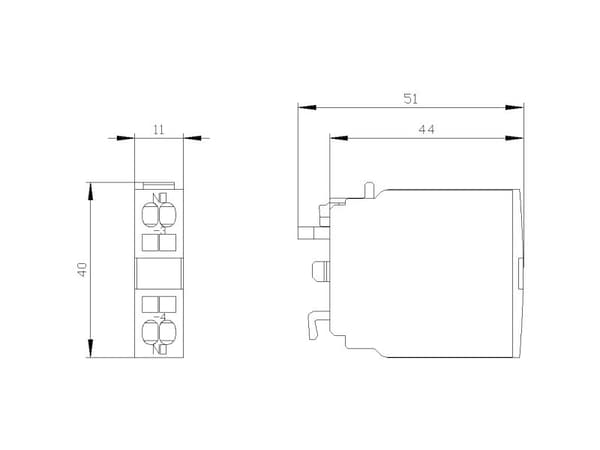 Siemens 3RH1921-2CA10 lisäkytkin 1 kpl