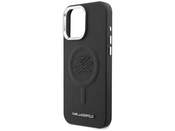 Karl Lagerfeld Embossed Ring Initials MagSafe Case for Samsung Galaxy S26 - Black
