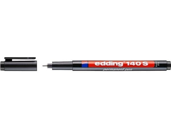 Edding 4-140001, Sort, Ekstra fin, Sort, Plast, Rund, Metall