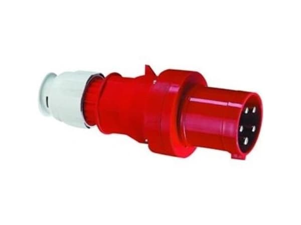 CEE stickpropp 5P 63A 380V H6 IP44 röd